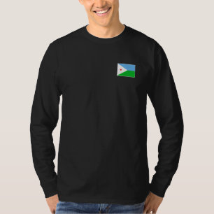 T-shirt Drapeau djiboutien avec le col national djiboutien