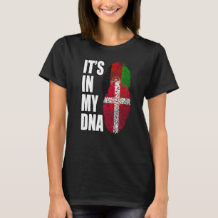 T-shirt Drapeau Dna Afghan Et Danois