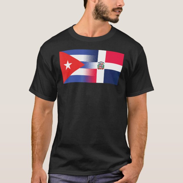 T-shirt Drapeau dominicain Cuba République dominicaine (Devant)