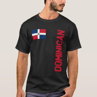 T-shirt Drapeau Dominicain Et Racines République Dominicai