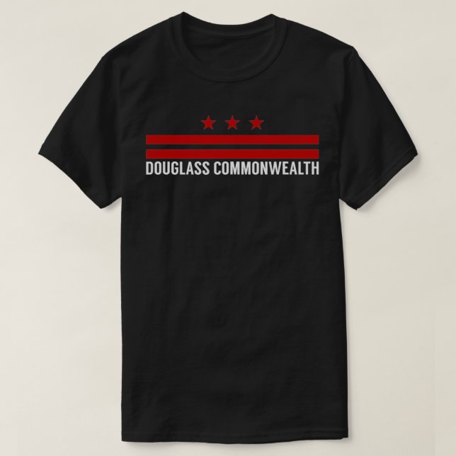 T-shirt Drapeau Douglass Commonwealth Washington DC (Design devant)