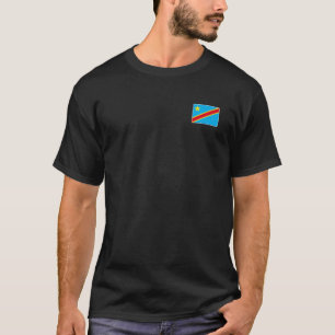 T-shirt Drapeau Dr Congo avec colo national congolais Vint