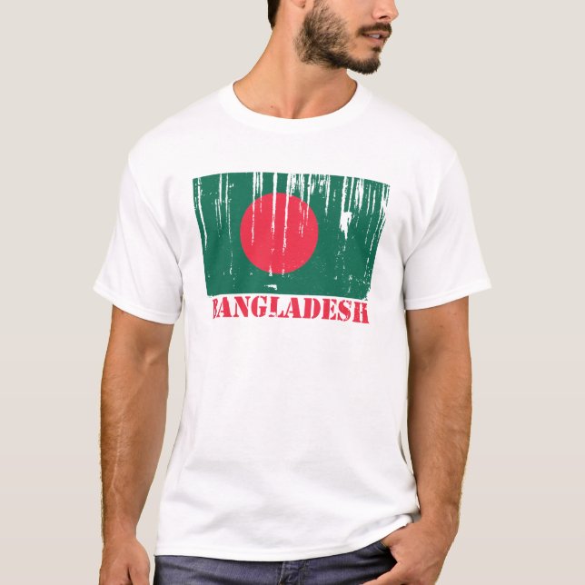 T-shirt Drapeau du Bangladesh (Devant)