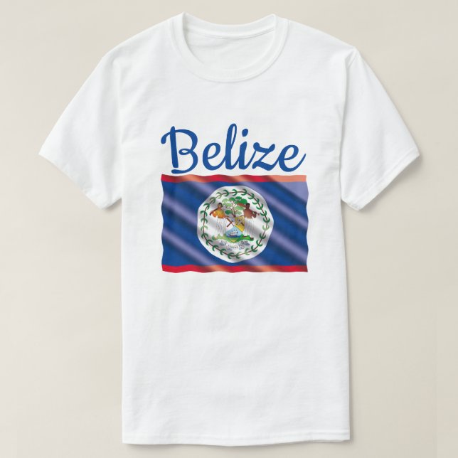 T-shirt Drapeau du Belize (Design devant)