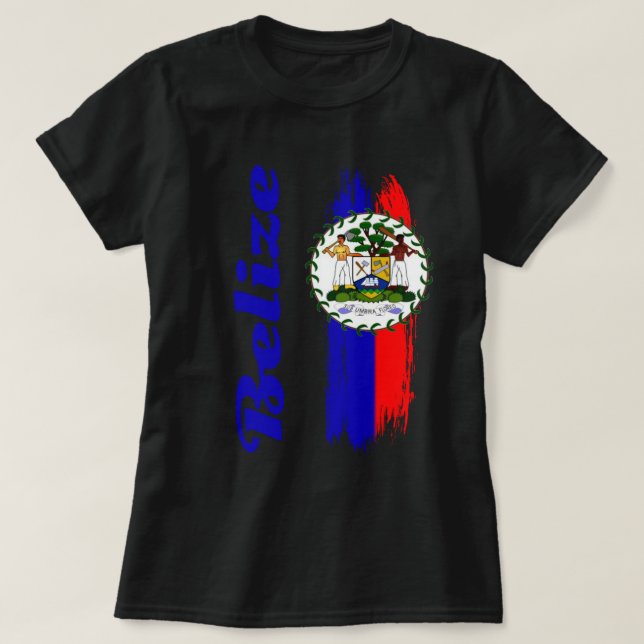 T-shirt Drapeau du Belize (Design devant)
