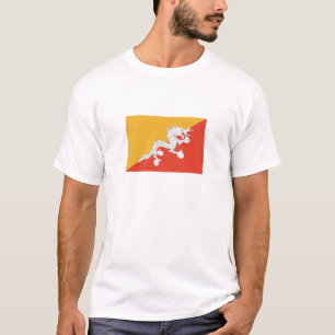 T-shirt Drapeau du Bhoutan patriotique