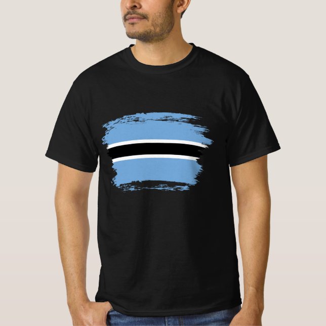 T-shirt Drapeau du Botswana (Devant)