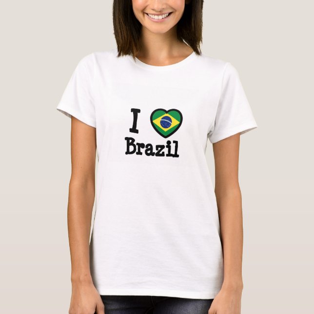 T-shirt Drapeau du Brésil (Devant)