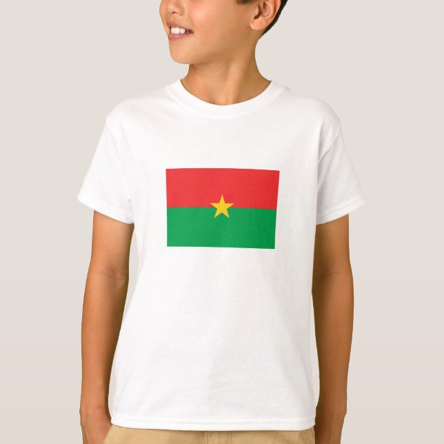 T-shirt Drapeau du Burkina Faso patriotique (Devant)