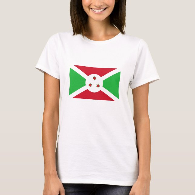 T-shirt Drapeau du Burundi patriotique (Devant)