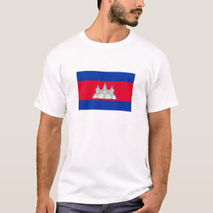 T-shirt Drapeau du Cambodge patriotique