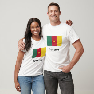 T-shirt Drapeau du Cameroun