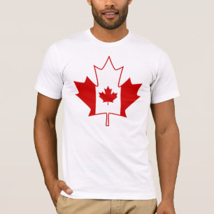 T-shirt Drapeau du Canada dans la feuille d'érable - le