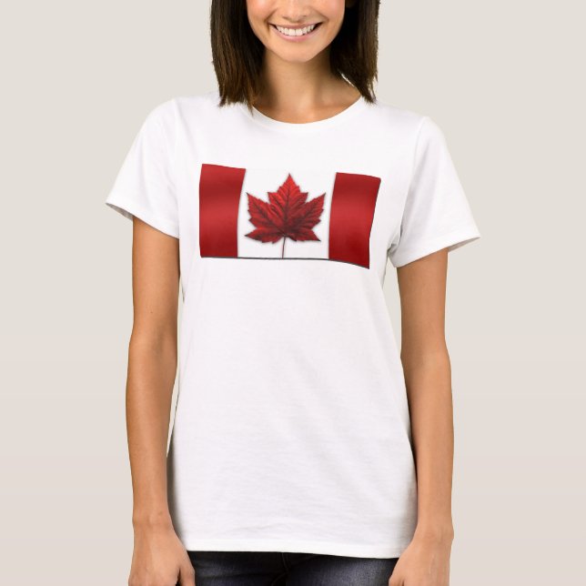 T-shirt Drapeau du Canada Débardeur Canada Souvenir Tops (Devant)