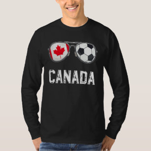 T-shirt Drapeau du Canada & Football Sunglass Fun canadien