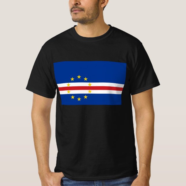 T-shirt Drapeau du Cap-Vert - Cap-Vert (Devant)