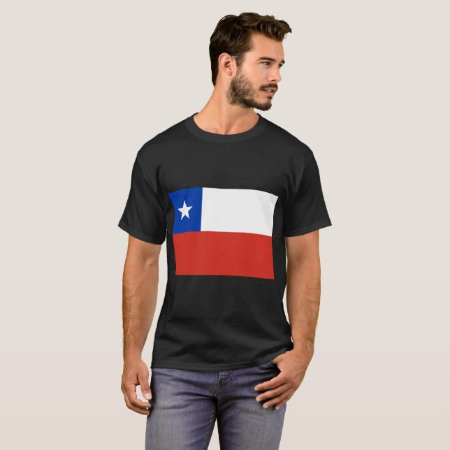 T-shirt Drapeau du Chili (Devant entier)