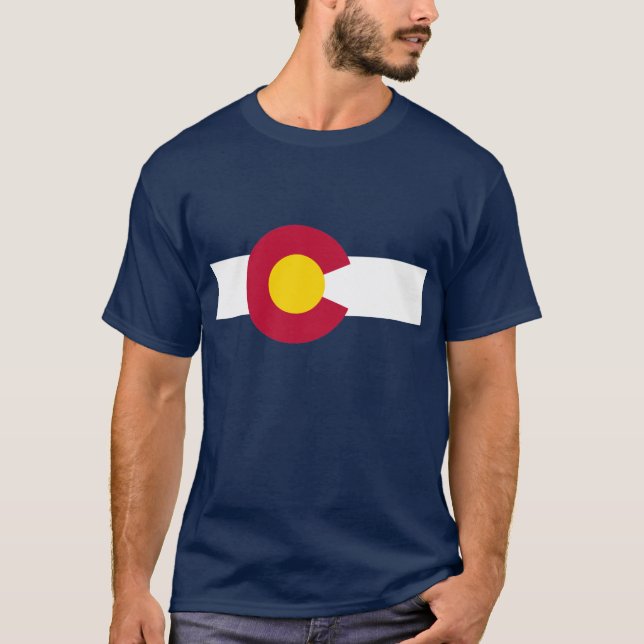 T-shirt Drapeau du Colorado (Devant)