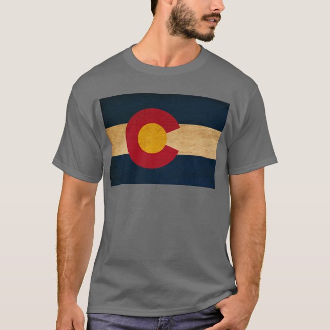 T-shirt Drapeau du Colorado (Devant)