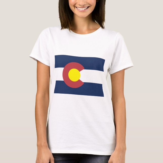 T-shirt Drapeau du Colorado (Devant)