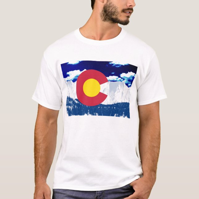 T-shirt Drapeau du Colorado (Devant)