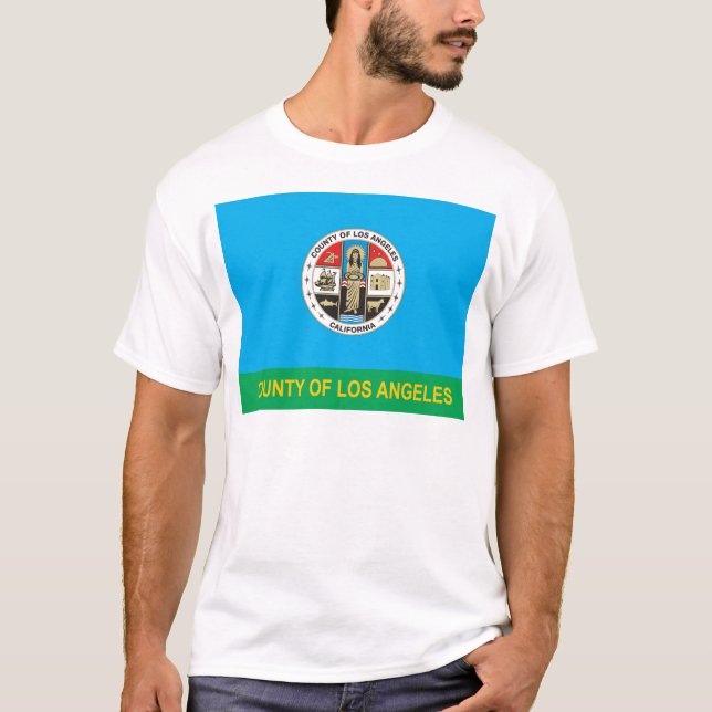 T-shirt Drapeau du comté de Los Angeles (Devant)