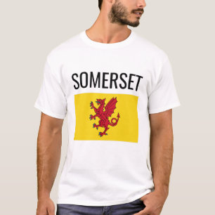 T-shirt Drapeau du comté de Somerset // Anglais