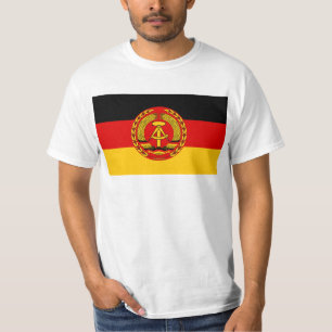 T-shirt Drapeau du der RDA (RDA) de l'Allemagne de l'Est -