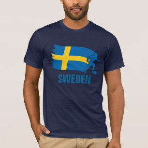 T-shirt Drapeau du football de la Suède