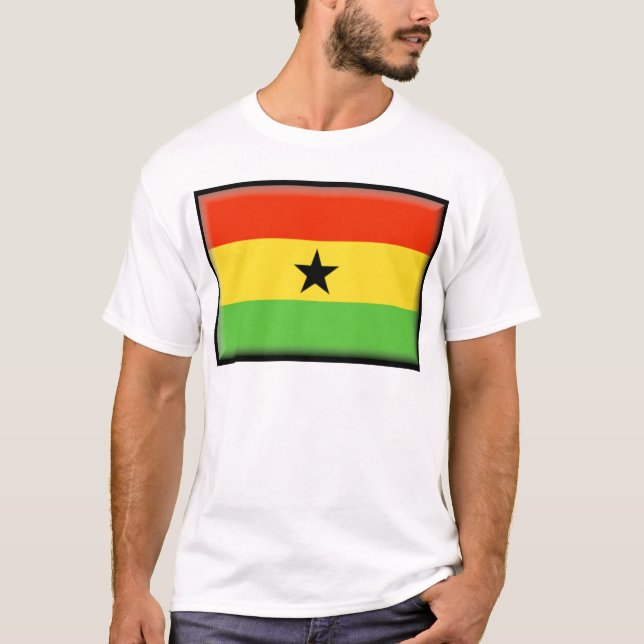 T-shirt Drapeau du Ghana (Devant)