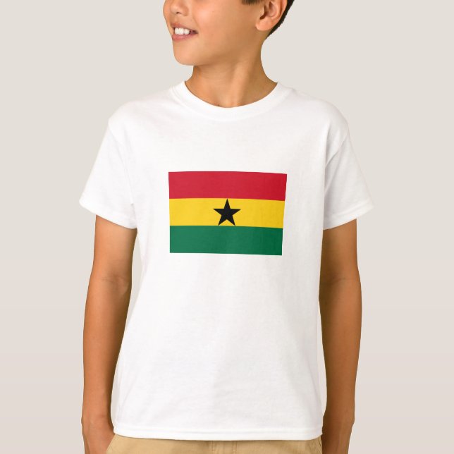 T-shirt Drapeau du Ghana (Devant)