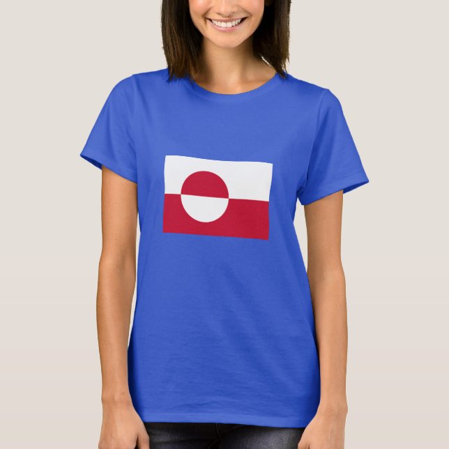 T-shirt Drapeau du Groenland (Devant)