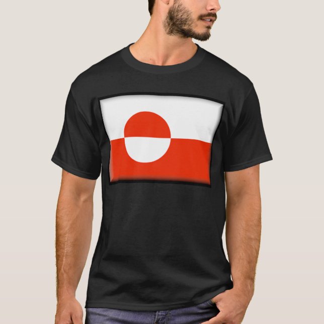 T-shirt Drapeau du Groenland (Devant)
