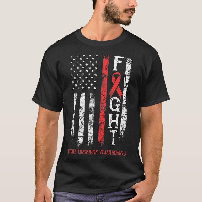 T-shirt Drapeau du guerrier de la maladie (Devant)
