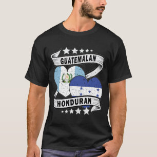 T-shirt Drapeau Du Honduras Et Du Guatemala