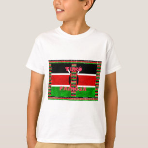 T-shirt Drapeau du Kenya : Tuko Pamoja - Design d'art de l