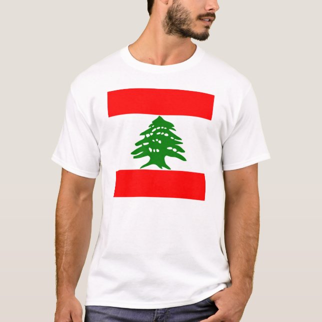 T-shirt Drapeau du Liban (Devant)