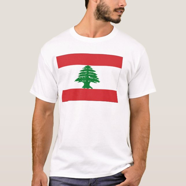 T-shirt Drapeau du Liban (Devant)