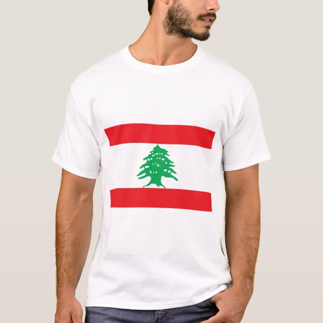 T-shirt Drapeau du Liban (Devant)