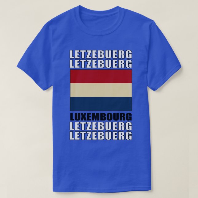 T-shirt Drapeau du Luxembourg (Design devant)