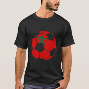 T-shirt Drapeau du Maroc Supporter de football marocain Po