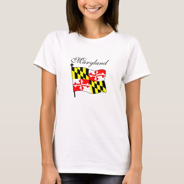 T-shirt Drapeau du Maryland (Devant)