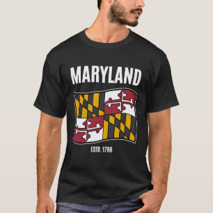 T-shirt Drapeau du Maryland 1788