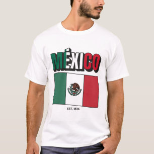 T-shirt Drapeau du Mexique 1836