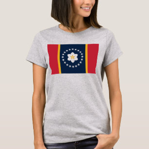 T-shirt Drapeau du Mississippi : État de la Magnolia, Vert