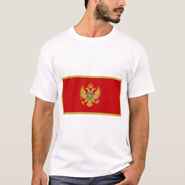 T-shirt Drapeau du Monténégro (Devant)
