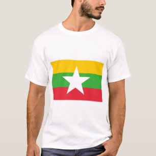 T-shirt Drapeau du Myanmar