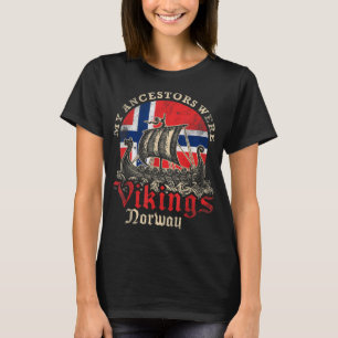 T-shirt Drapeau du navire viking norvégien