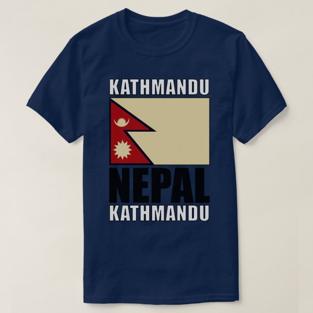 T-shirt Drapeau du Népal (Design devant)