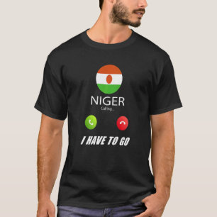 T-shirt Drapeau du Niger Souvenir le Niger Appelle Appelle